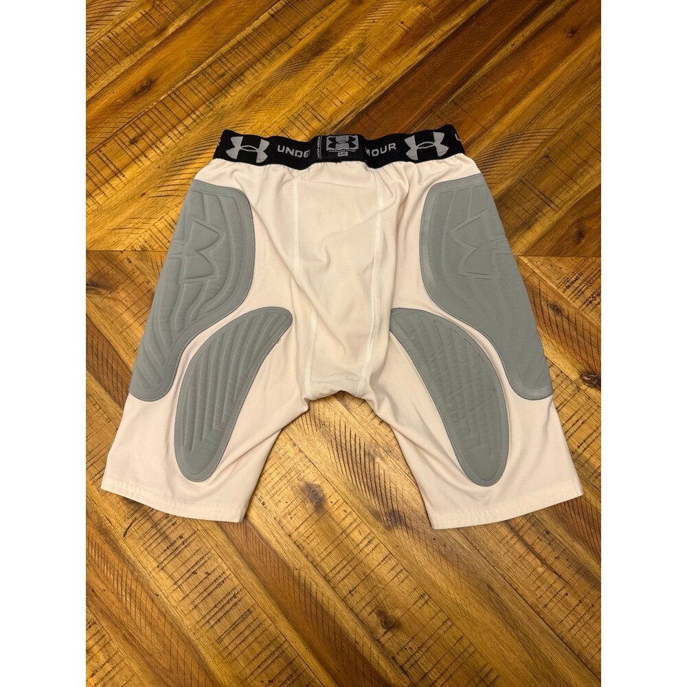 Under Armour MPZ Padded Compression Shorts Boys L Football Baseball Cup Pocket
